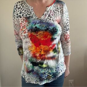 Sno Skins Abstract Long Sleeve Artsy Baselayer Long Sleeve Stretch